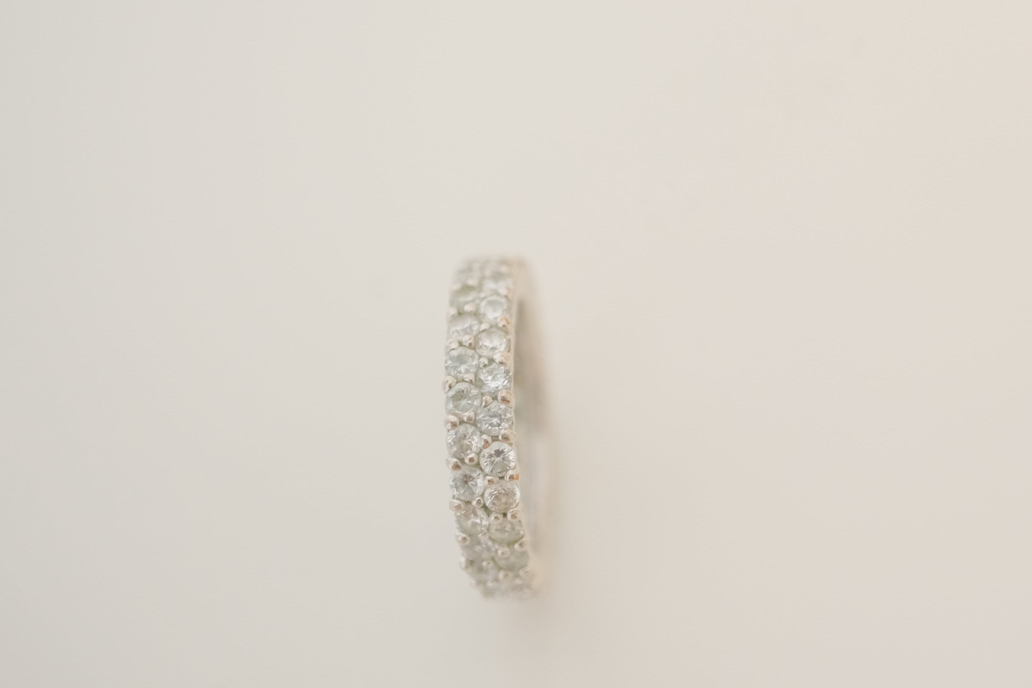 Double-row eternity band ring
