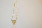 Vintage ornate pendant and tassel drops