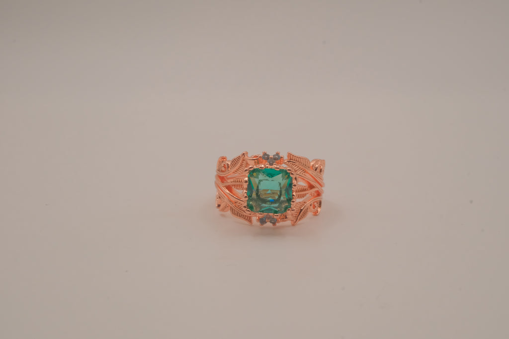 Leaf and Vine Rose Gold ring
