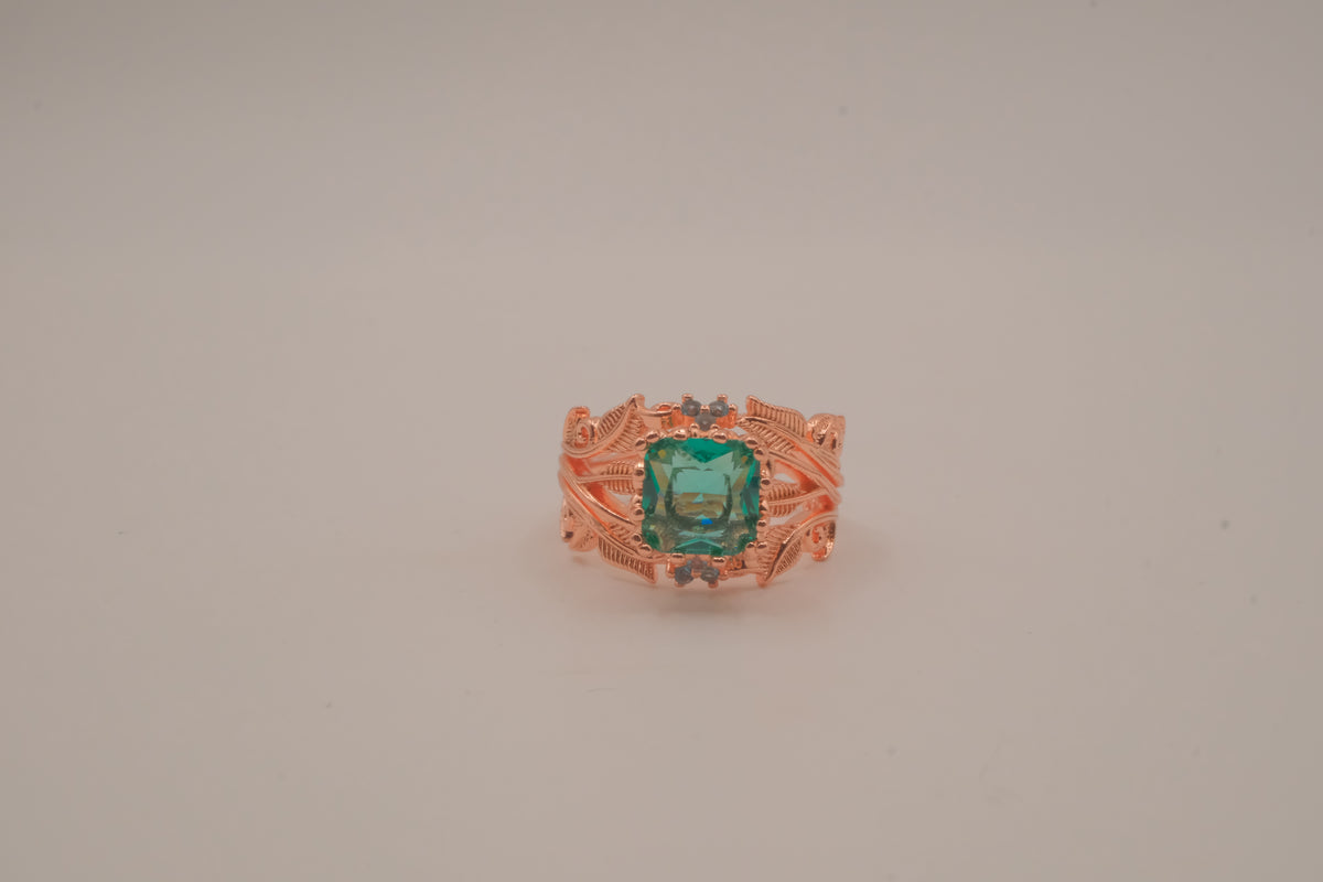Leaf and Vine Rose Gold ring