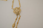 Vintage ornate pendant and tassel drops