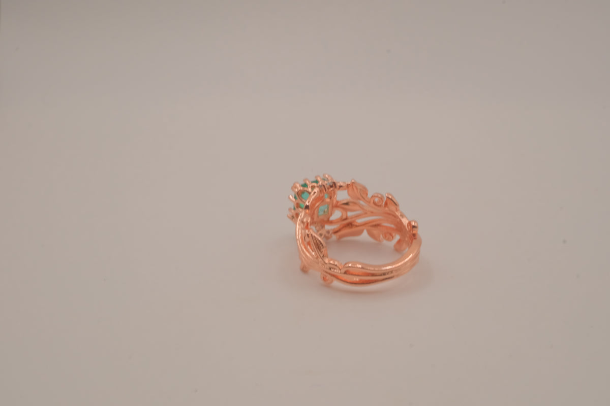 Leaf and Vine Rose Gold ring