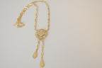 Vintage ornate pendant and tassel drops