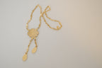 Vintage ornate pendant and tassel drops