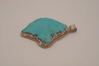 Large natural turquoise statement pendant
