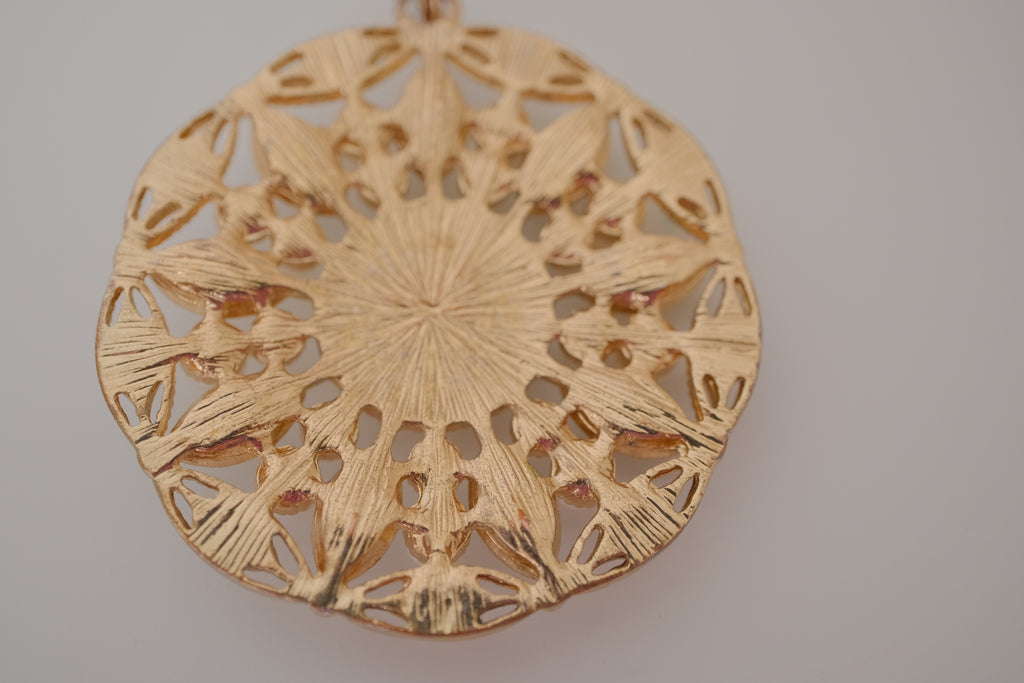 Vintage circular filigree pendant&nbsp;