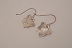 Vintage Avon purple enamel butterfly dangle earrings