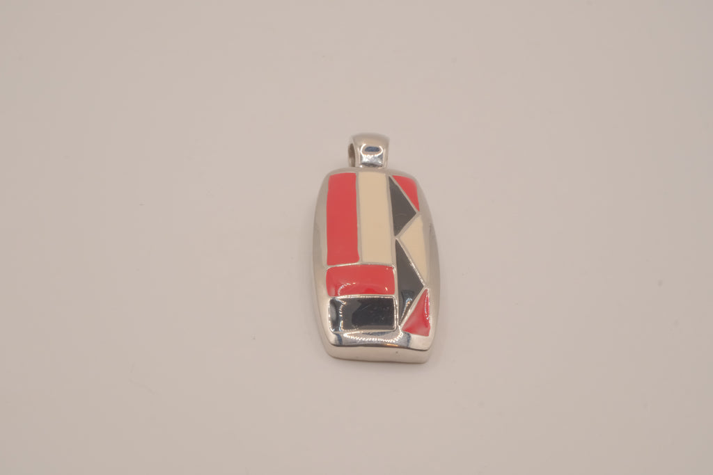 Rectangular enamel pendant&nbsp;