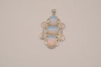 Filigree opal pendant