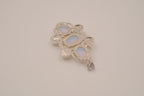 Filigree opal pendant