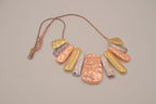 "Untamed" multi-color mixed-metal statement necklace