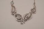Vintage mid-century Botanical statement necklace