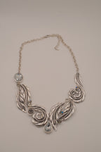 Vintage mid-century Botanical statement necklace