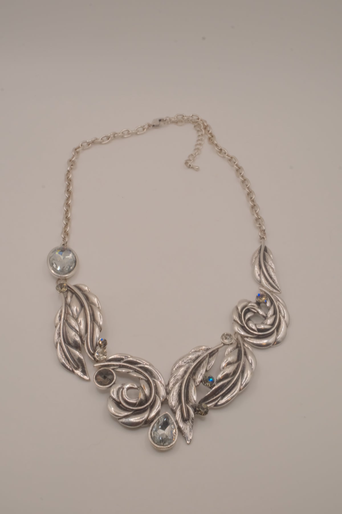 Vintage mid-century Botanical statement necklace