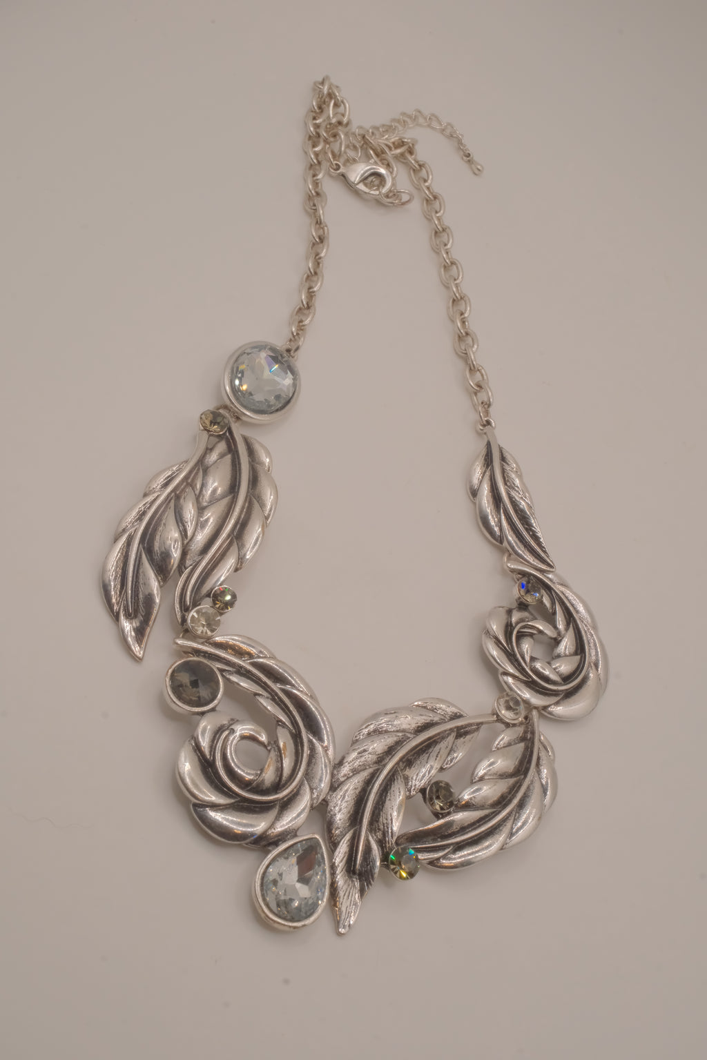 Vintage mid-century Botanical statement necklace