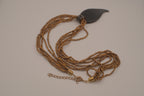 Vintage Handblown Murano pendant with beaded necklace&nbsp;