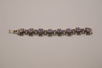 Vintage Purple stone linked panel bracelet