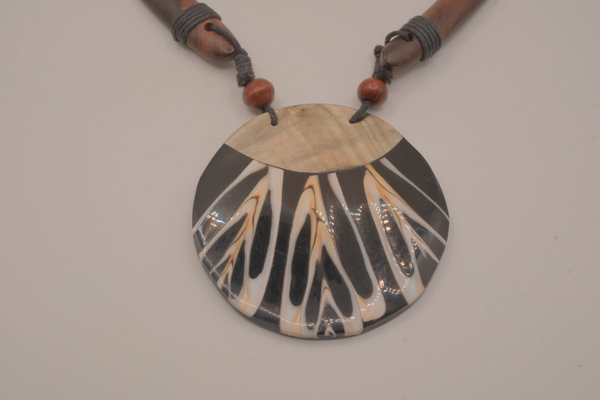 Ethnic statement necklace