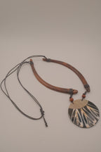Ethnic statement necklace