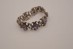 Vintage Purple stone linked panel bracelet