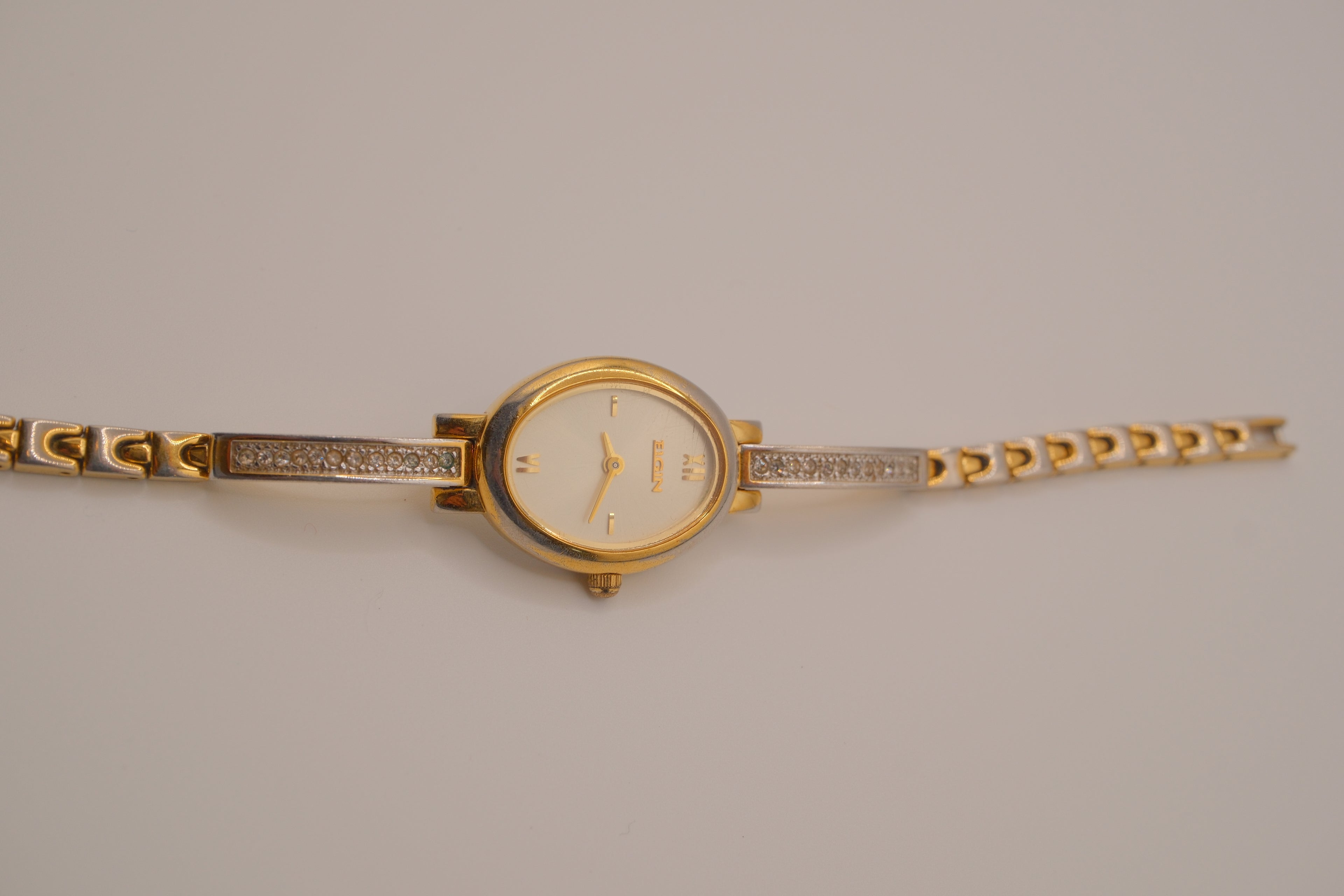 Vintage Elgin ladies' quartz Multi Tone watch