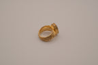 Vintage Oval-cut burgundy gemstone statement ring