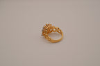 Vintage gold cluster cocktail ring