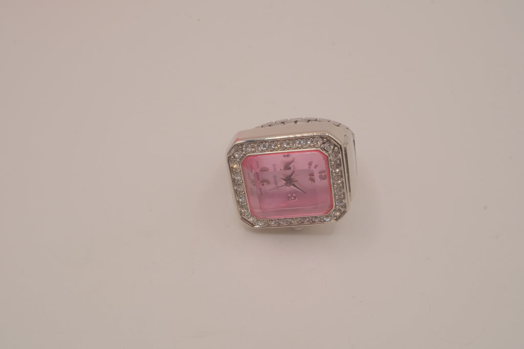 Vintage Avon Pink Cocktail Watch Ring