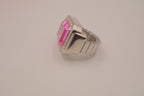Vintage Avon Pink Cocktail Watch Ring
