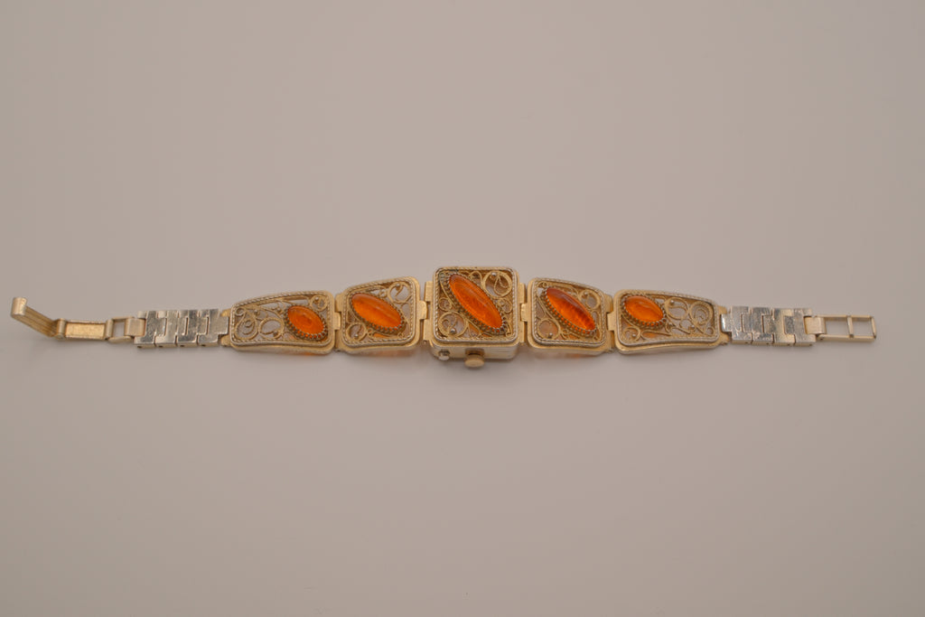 Vintage Chaika (Чайка) flip-top "peek-a-boo" bracelet watch