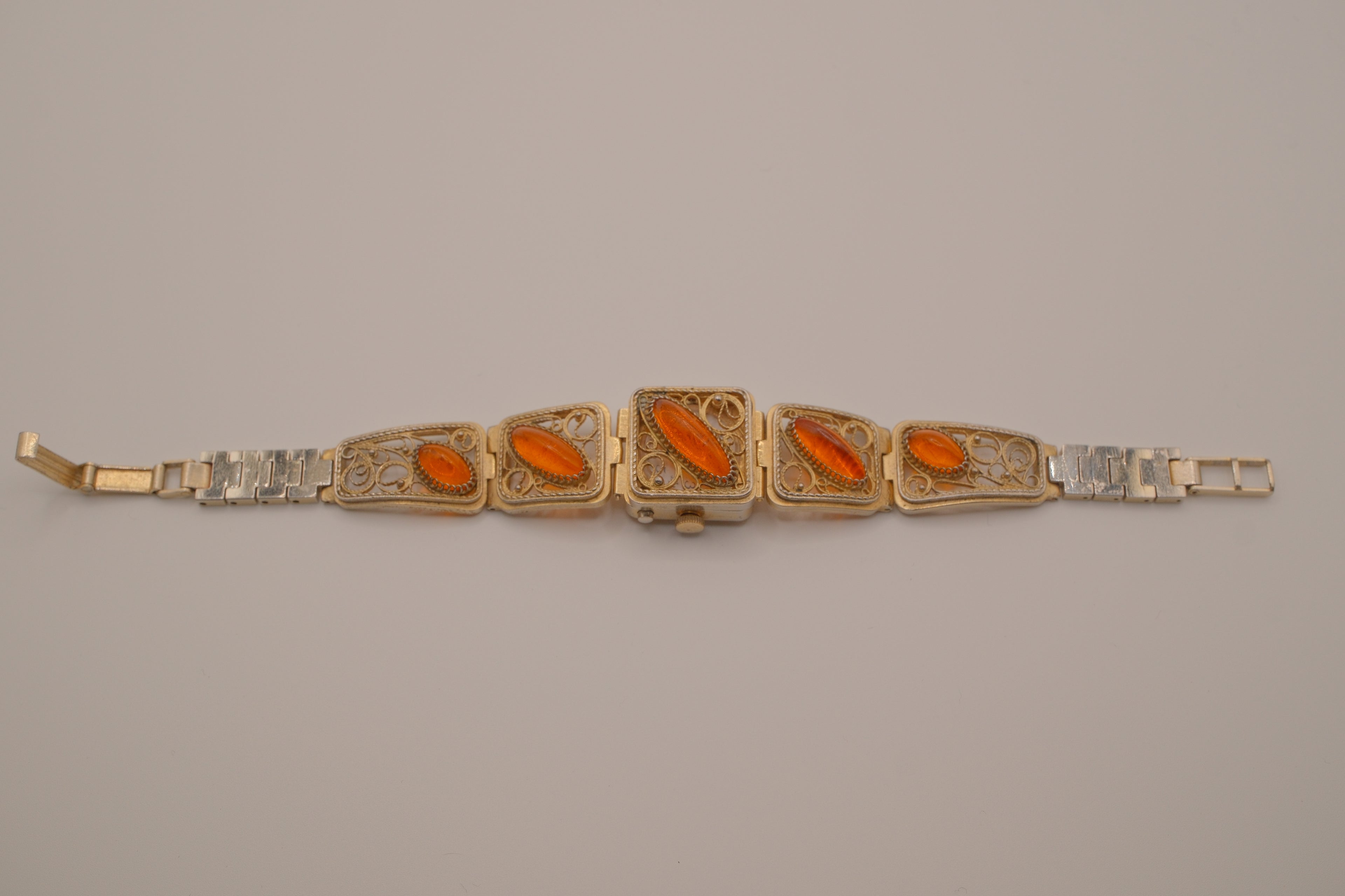 Vintage Chaika (Чайка) flip-top "peek-a-boo" bracelet watch
