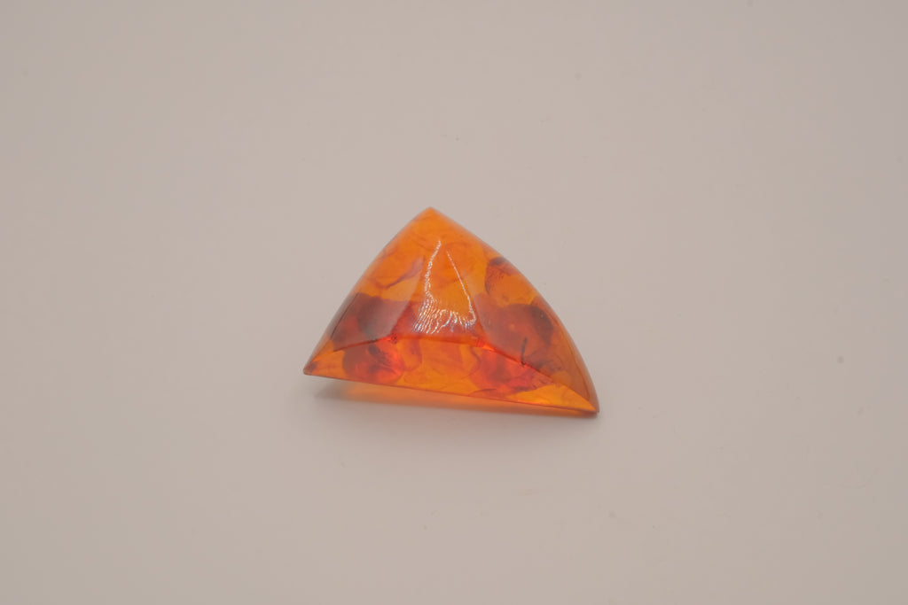 Vintage Vermeil Baltic amber brooch