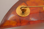Vintage Vermeil Baltic amber brooch