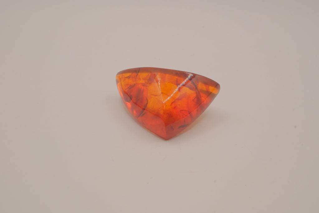 Vintage Vermeil Baltic amber brooch