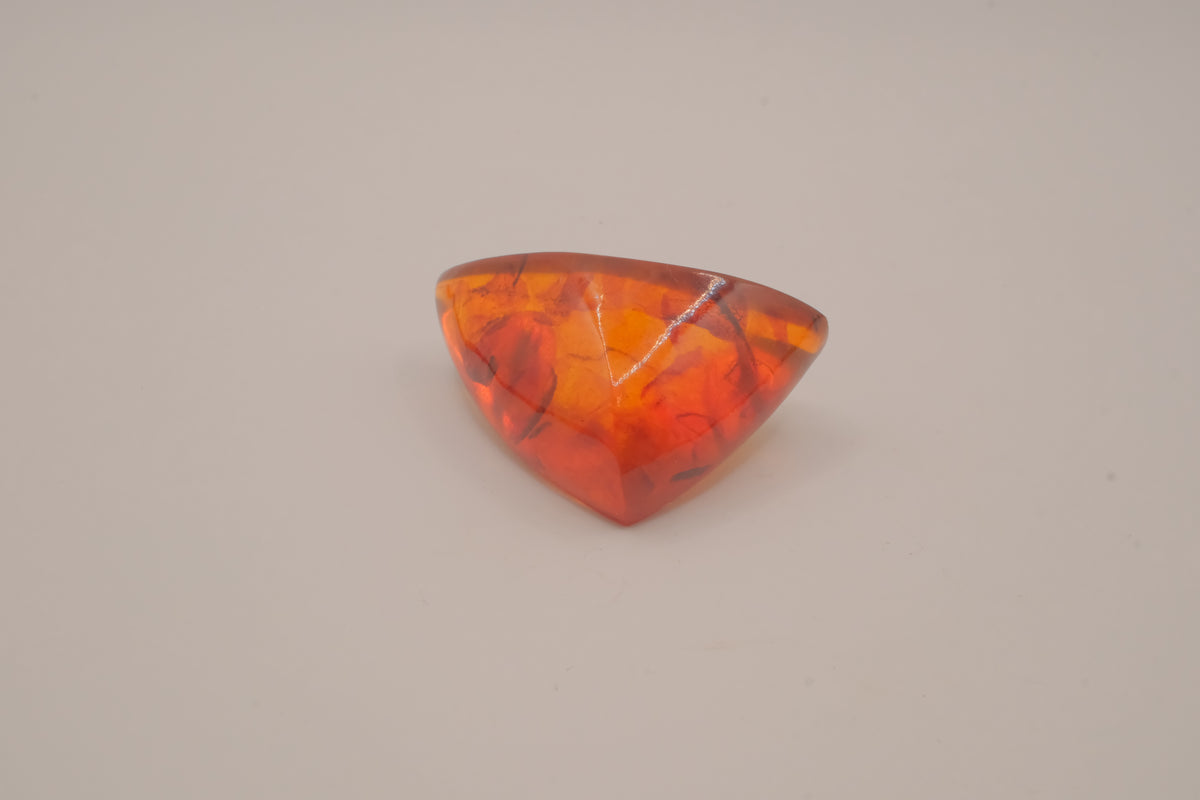 Vintage Vermeil Baltic amber brooch