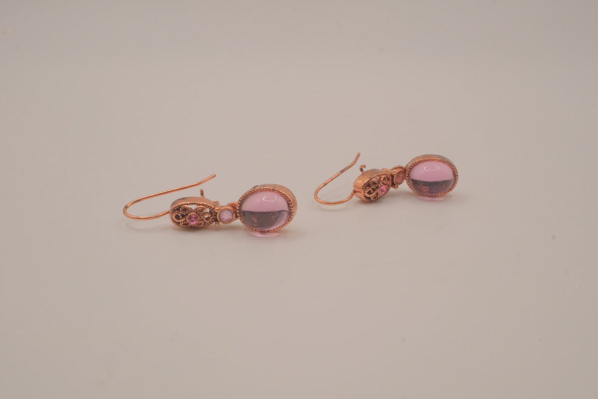 Vintage Avon pastel pink dangle earrings