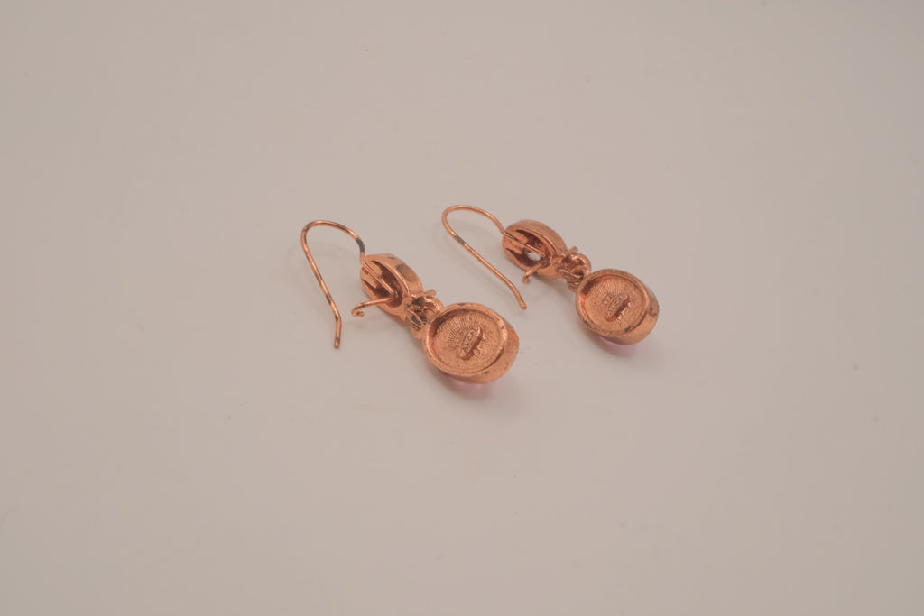 Vintage Avon pastel pink dangle earrings