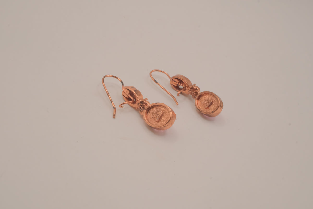 Vintage Avon pastel pink dangle earrings