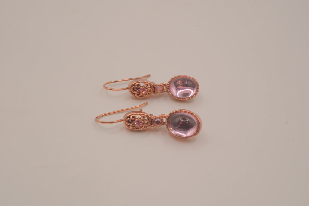 Vintage Avon pastel pink dangle earrings