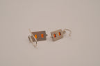 Vintage Baltic amber and sterling silver dangle earrings