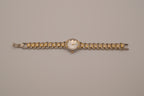 Vintage Bulova two-tone heart link cocktail watch