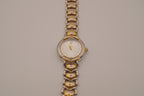 Vintage Bulova two-tone heart link cocktail watch