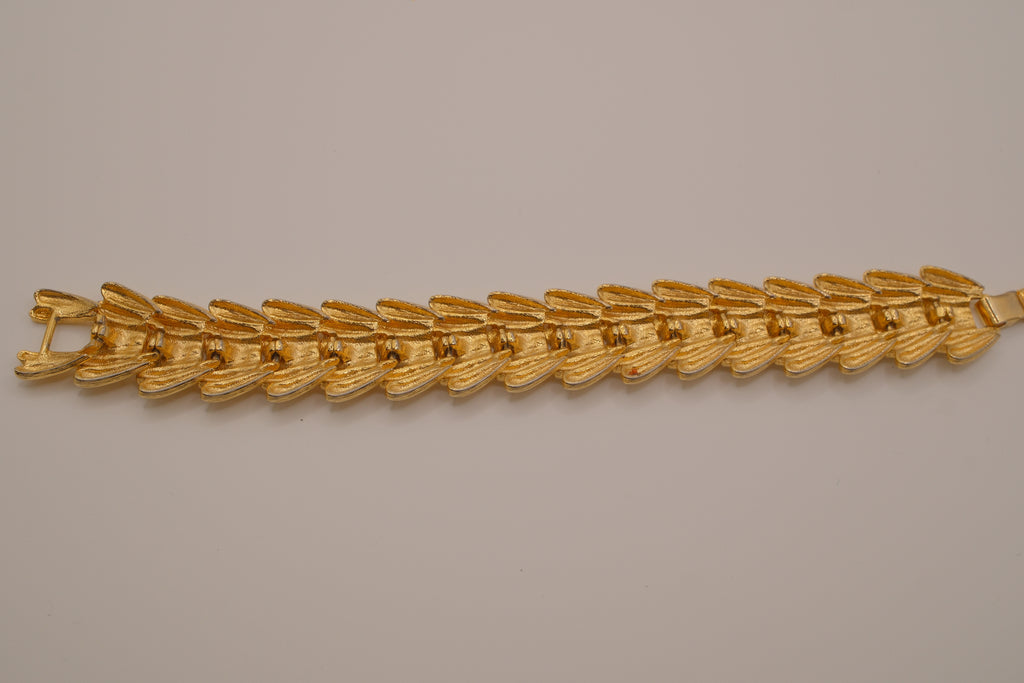 Vintage chunky gold-tone link bracelet