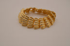 Vintage chunky gold-tone link bracelet