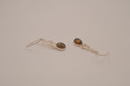 Vintage Baltic amber Celtic knotwork drop earrings
