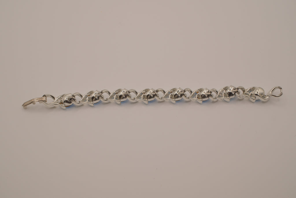 Vintage Lisner silver-tone link bracelet&nbsp;