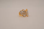 Two-Tone Filigree Butterfly Ring