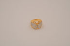 Two-Tone Filigree Butterfly Ring