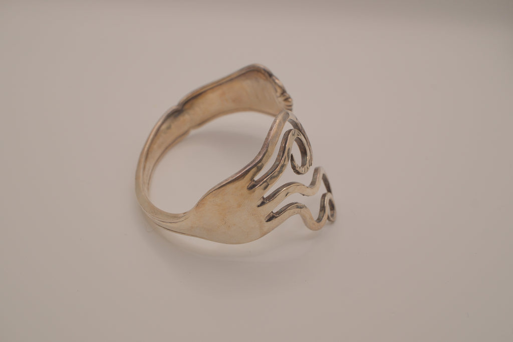Vintage Fork silverware cuff bracelet