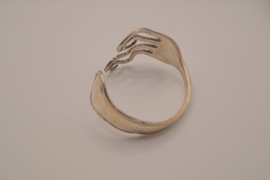 Vintage Fork silverware cuff bracelet